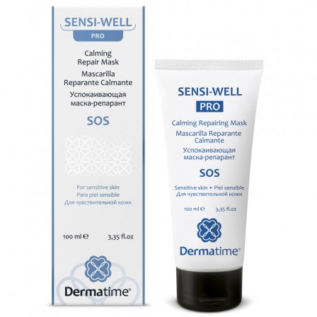 Успокаивающая маска-репарант для чувствительной кожи Sensi-Well Pro SOS Calming Repair Mask, 100 мл | Dermatime |