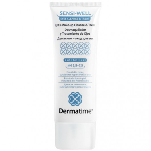Демакияж-уход для век 100 мл Sensi-Well Eyes Make-Up Cleanse &amp; Treat | Dermatime |