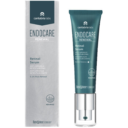Обновляющая сыворотка для лица с ретинолом 0,2% 30 мл Endocare Renewal Retinol Serum Anti-wrinkle Retexturizing 0,2% Pure Retinol | Cantabria Labs |