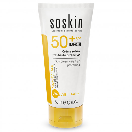 Солнцезащитный питательный крем Low-Tox SPF50+ Sun Cream Very high Protection, 50 мл | Soskin |