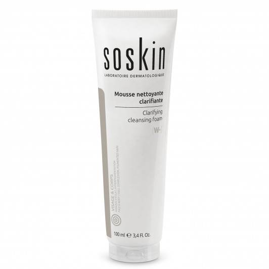 Очищающая осветляющая пенка-мусс Clarifying Cleansing Foam, 100 мл | Soskin |