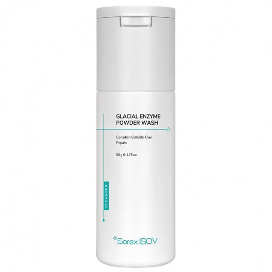 Энзимная пудра-пилинг с глиной и папаином для очищения кожи Glacial Enzyme Powder Wash, 50 гр