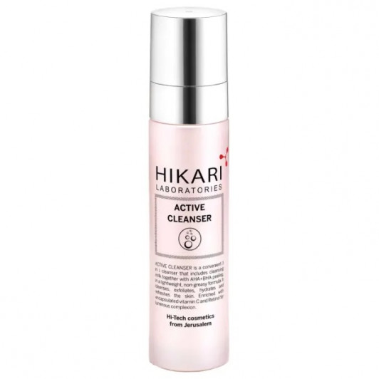 Активный очищающий крем для лица с обновляющим действием ACTIVE CLEANSER, 120 мл, 500 мл | Hikari |