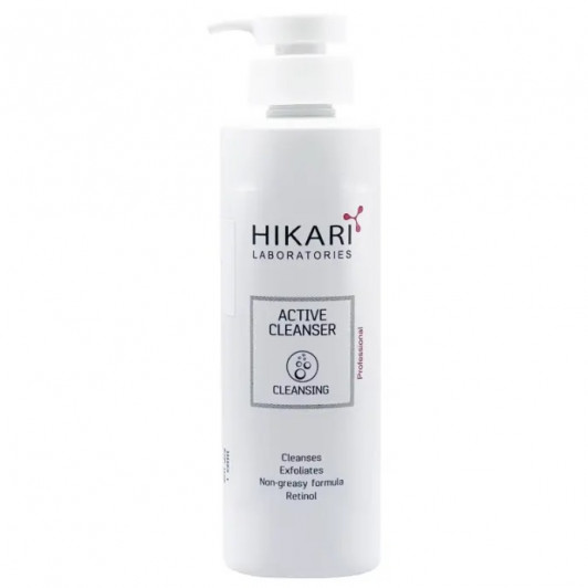 Активный очищающий крем для лица с обновляющим действием ACTIVE CLEANSER, 120 мл, 500 мл | Hikari |