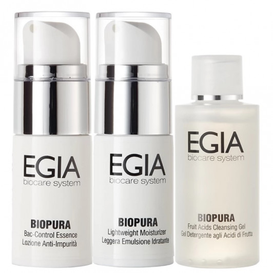 Дорожный набор для жирной и проблемной кожи Travel Kit for Oily Skin, 50 мл + 15 мл + 15 мл | EGIA |