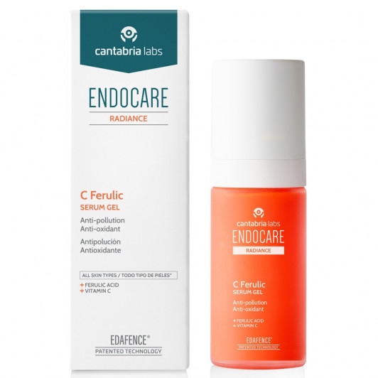 Защитная антиоксидантная регенерирующая сыворотка-гель с витамином С ENDOCARE Radiance C Ferulic Serum Gel, 40 мл | Cantabria Labs |